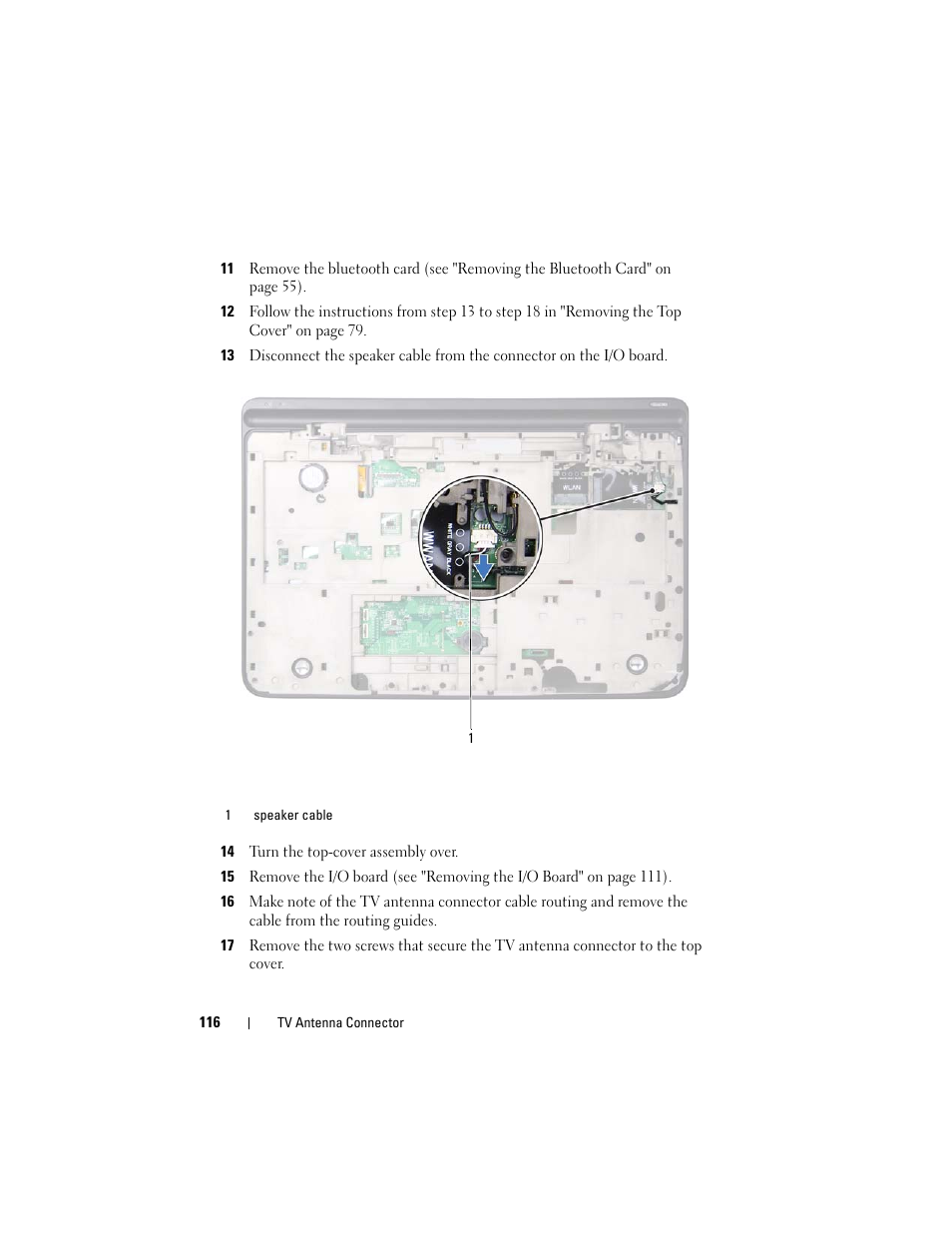14 turn the top-cover assembly over | Dell XPS 17 (L701X, Late 2010) User Manual | Page 116 / 134