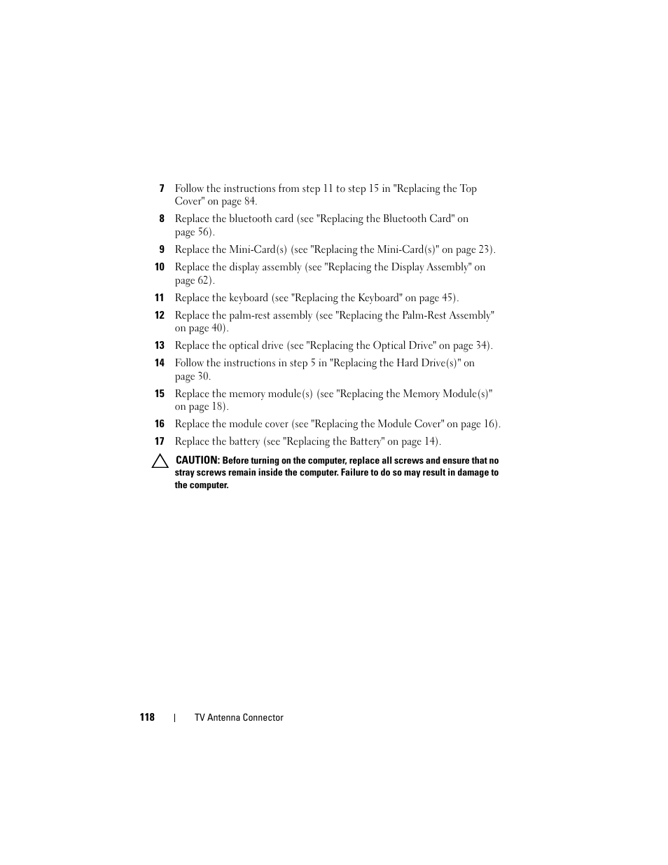 Dell XPS 17 (L701X, Late 2010) User Manual | Page 118 / 134