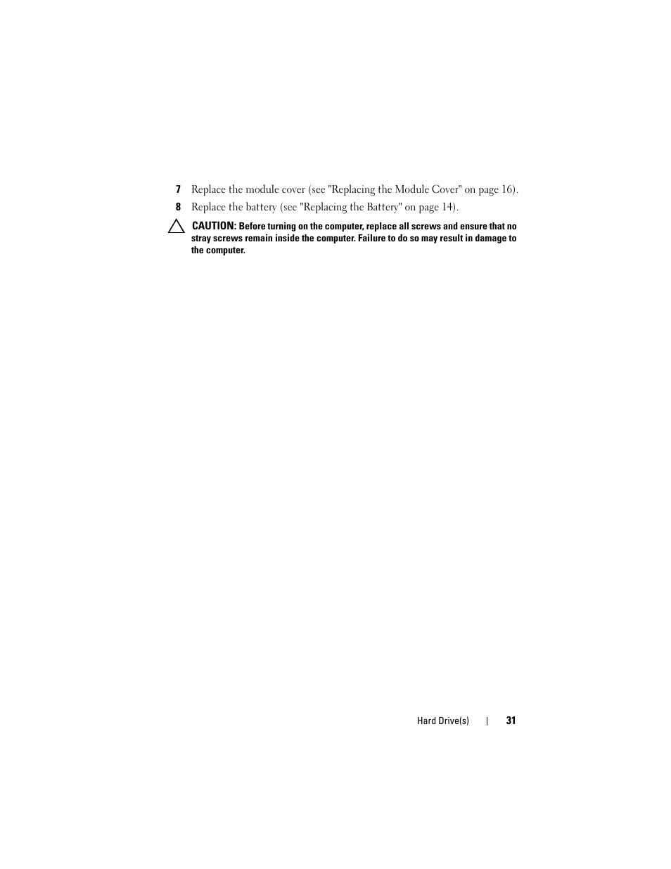 Dell XPS 17 (L701X, Late 2010) User Manual | Page 31 / 134