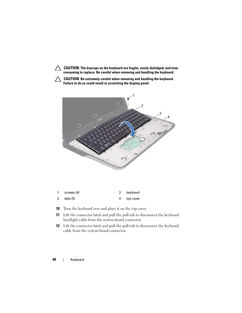 Dell XPS 17 (L701X, Late 2010) User Manual | Page 44 / 134