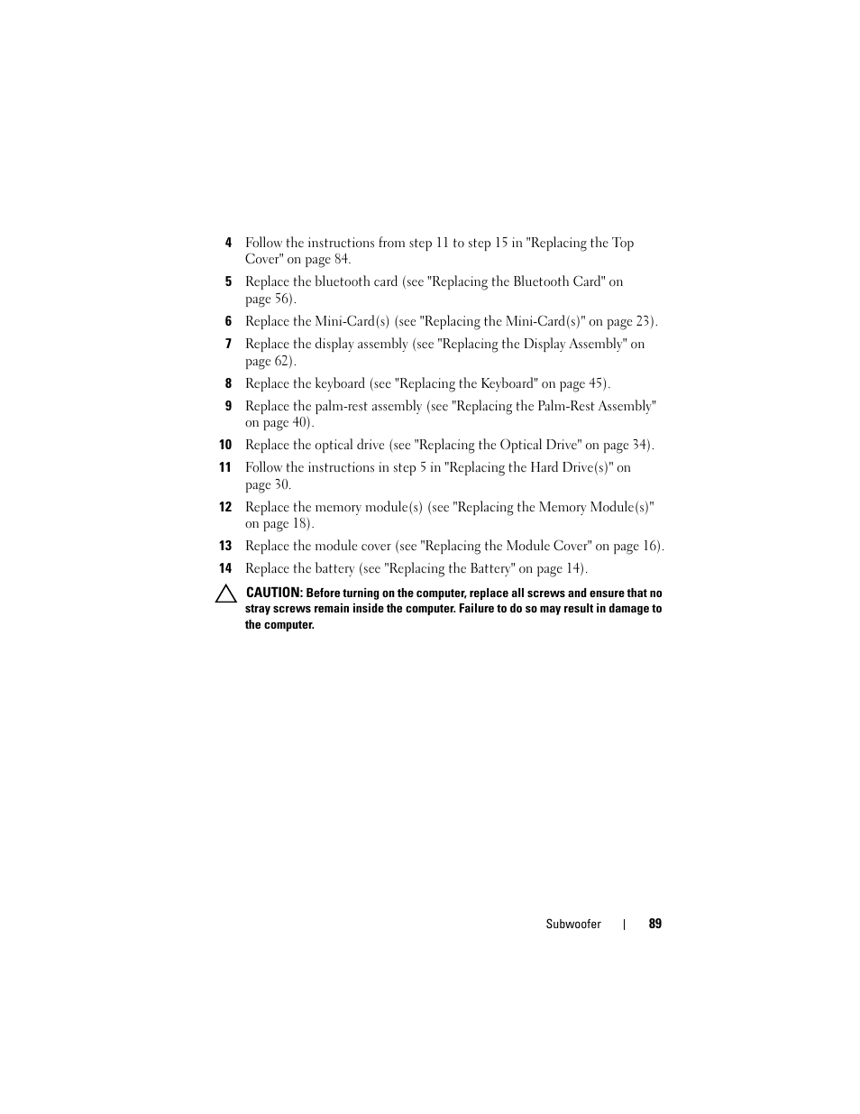Dell XPS 17 (L701X, Late 2010) User Manual | Page 89 / 134
