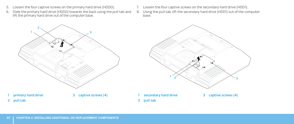 Dell Alienware M17x R2 (Early 2010) User Manual | Page 40 / 62