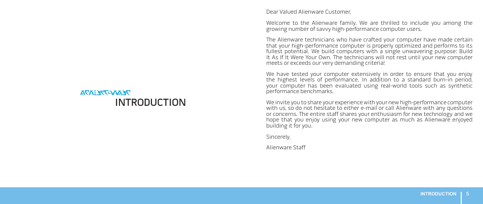 Introduction | Dell Alienware M17x R2 (Early 2010) User Manual | Page 5 / 62