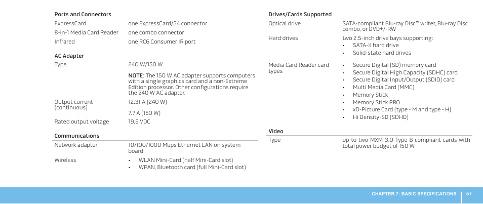 Dell Alienware M17x R2 (Early 2010) User Manual | Page 57 / 62