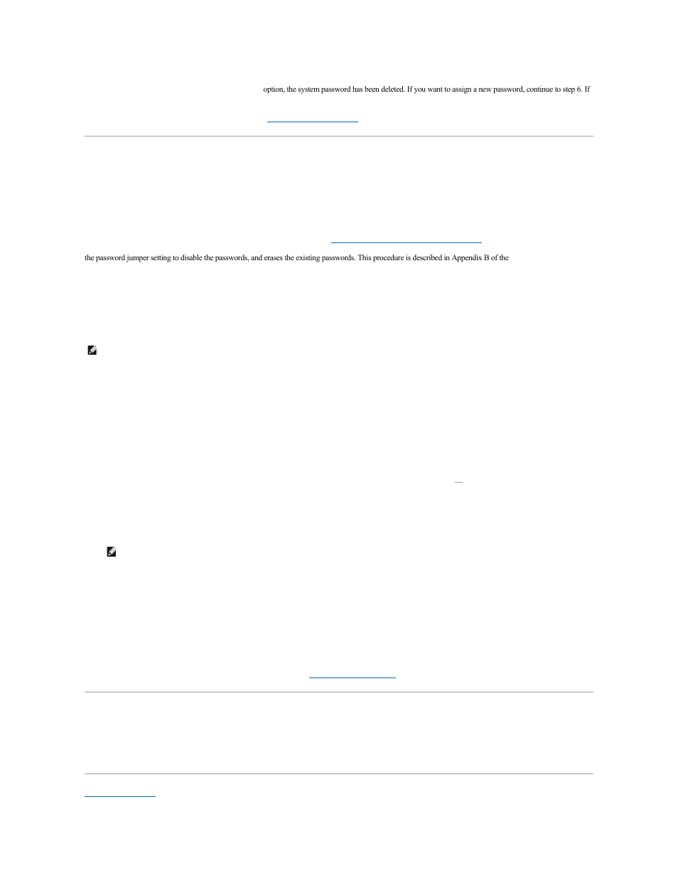 Using the setup password feature, Disabling a forgotten password, Disabling a forgotten | Password | Dell PowerEdge 2500SC User Manual | Page 37 / 56
