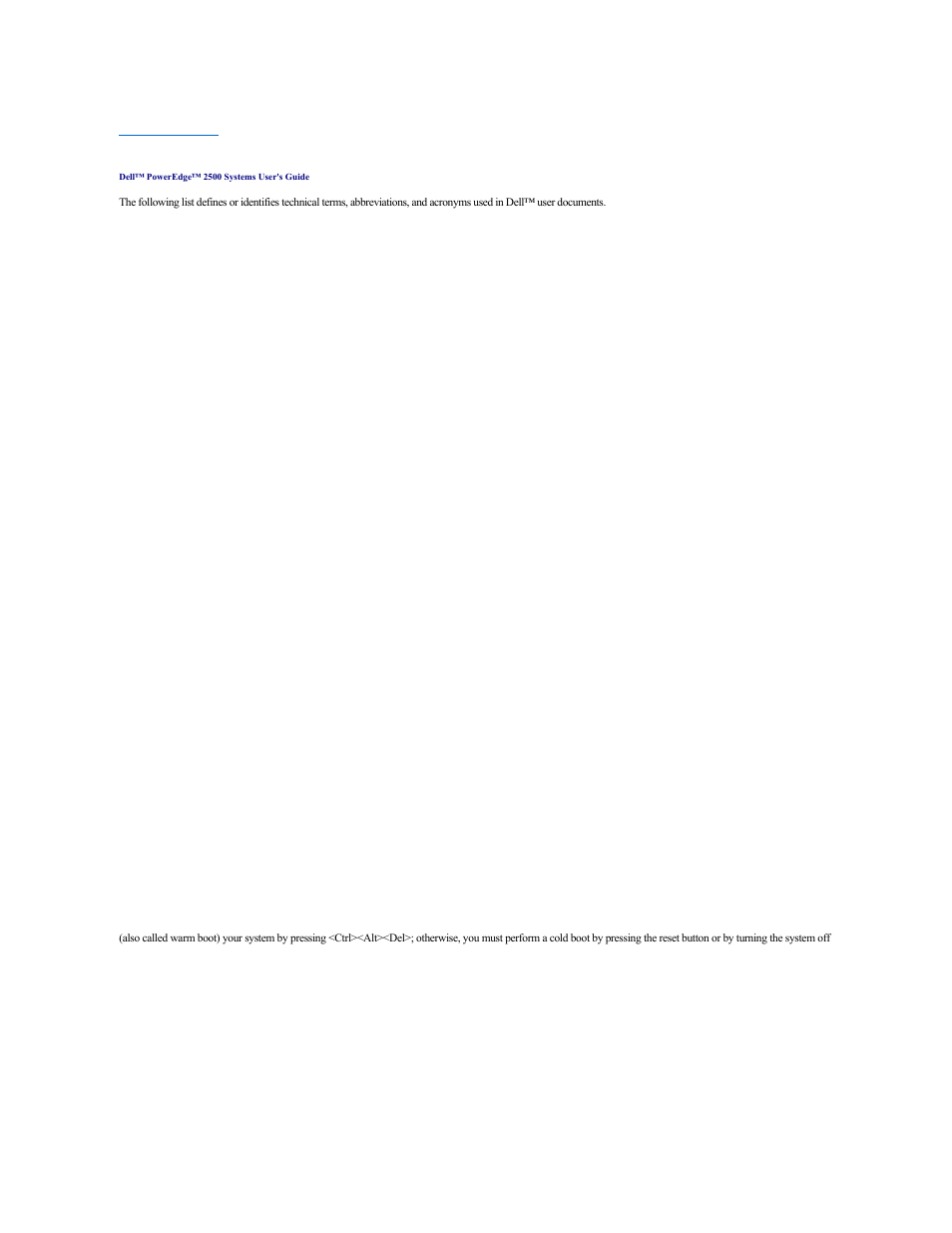 Glossary | Dell PowerEdge 2500SC User Manual | Page 39 / 56