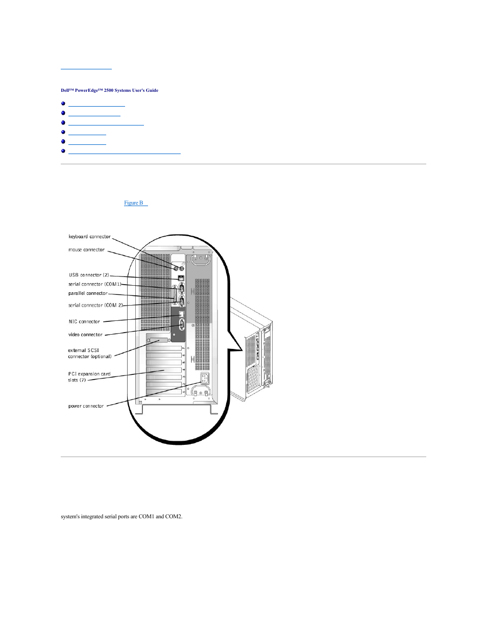 I/o ports and connectors | Dell PowerEdge 2500SC User Manual | Page 4 / 56