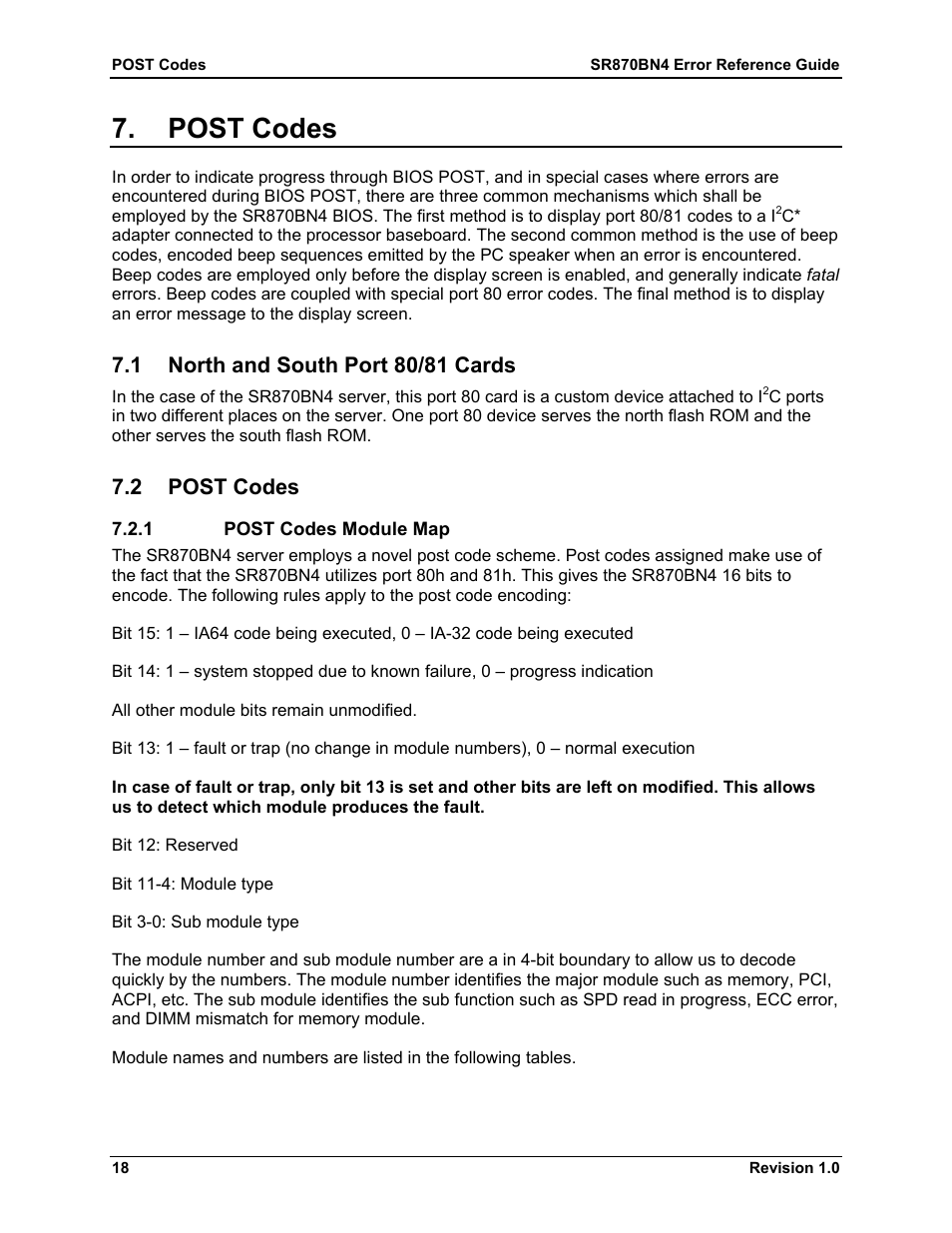 Post codes, North and south port 80/81 cards, Post codes module map | 1 north and south port 80/81 cards, 2 post codes, 1 post codes module map | Dell PowerEdge 7250 User Manual | Page 24 / 44