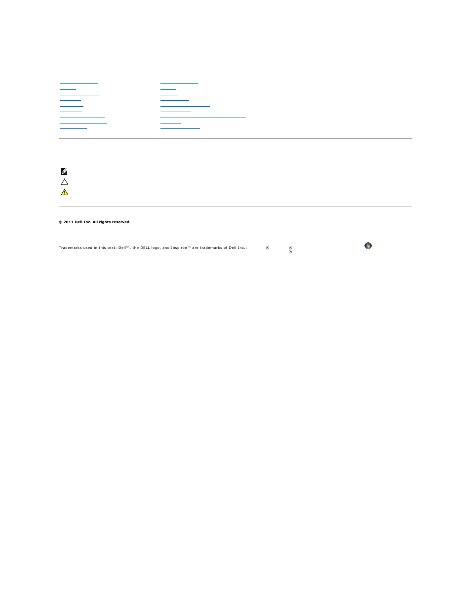 Dell Inspiron 1122 (M102z, Early 2011) User Manual | 42 pages