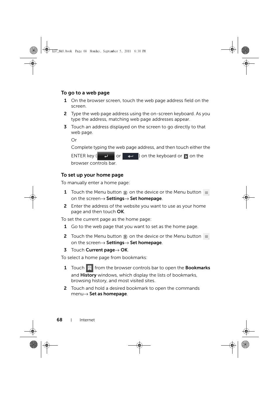 Dell Mobile Streak 7 User Manual | Page 68 / 142