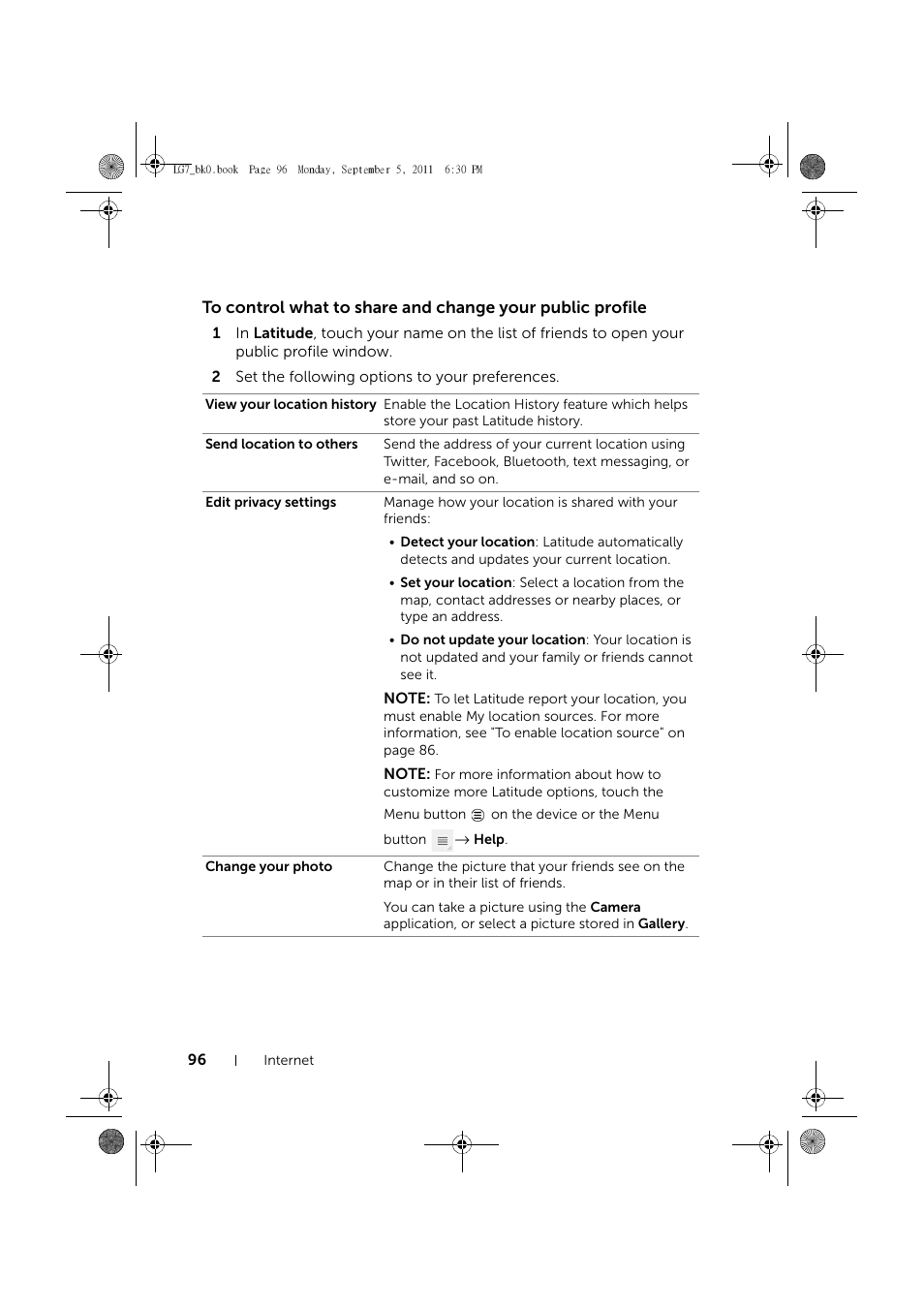 Dell Mobile Streak 7 User Manual | Page 96 / 142