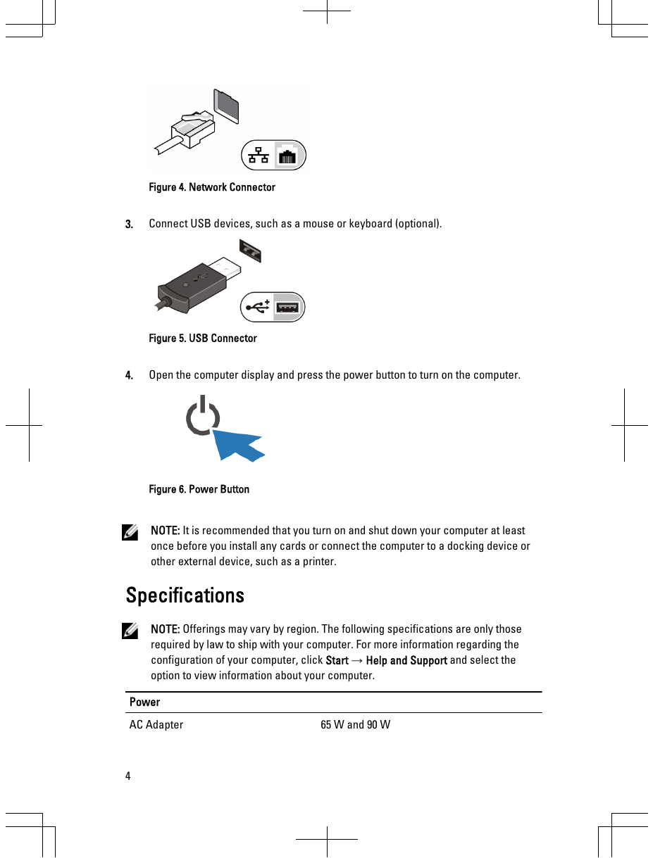 Specifications | Dell Latitude 3330 (Early 2013) User Manual | Page 4 / 6