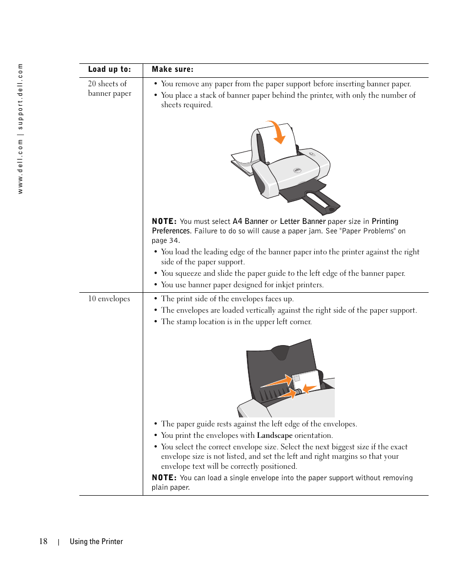 Dell 720 Color Printer User Manual | Page 18 / 76