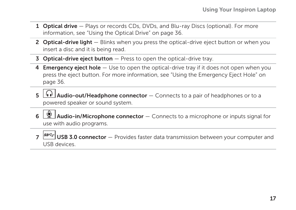 Dell Inspiron M411R (Mid 2011) User Manual | Page 19 / 96