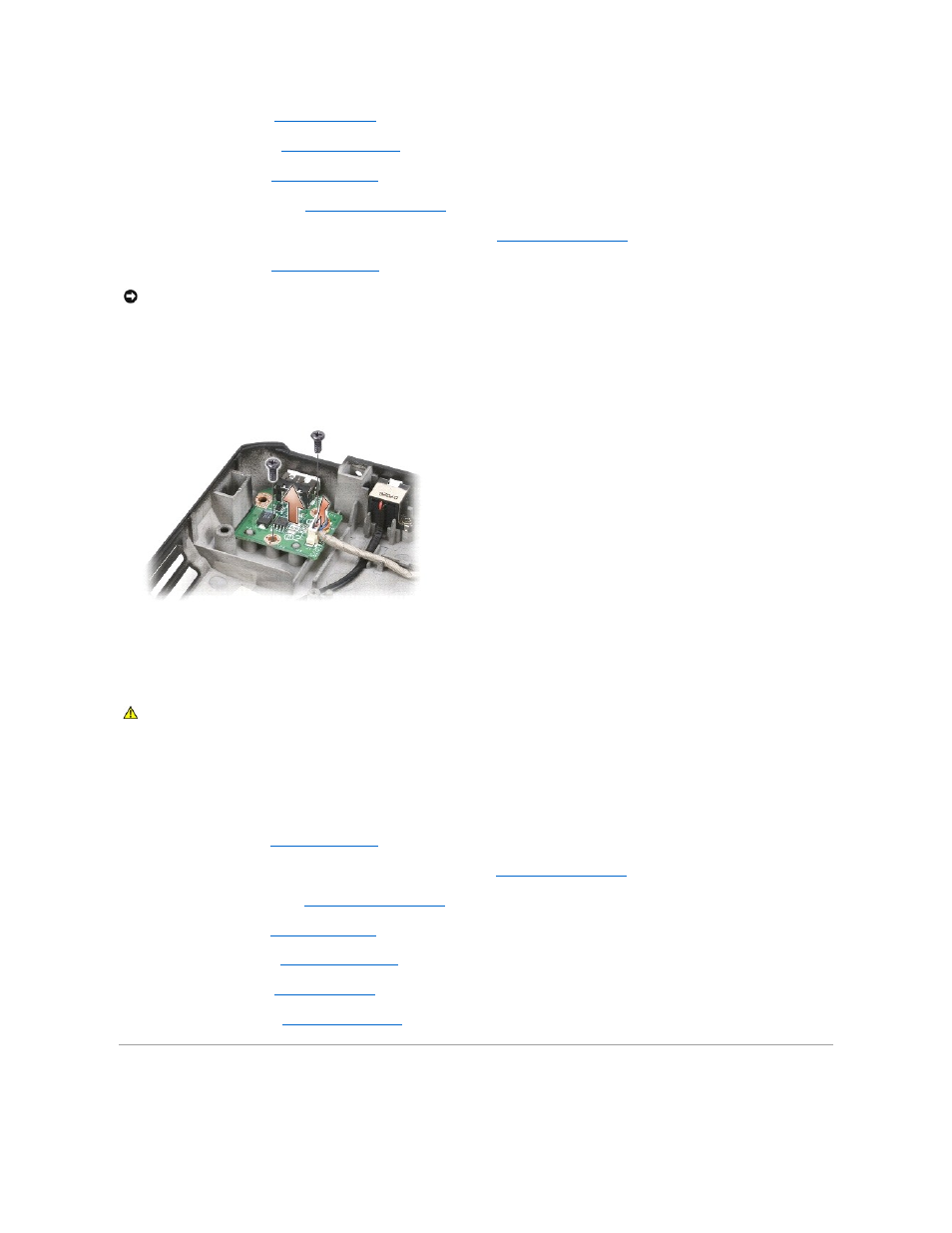 Modem connector, Replacing the usb connector board | Dell Inspiron 1721 (Mid 2007) User Manual | Page 6 / 68