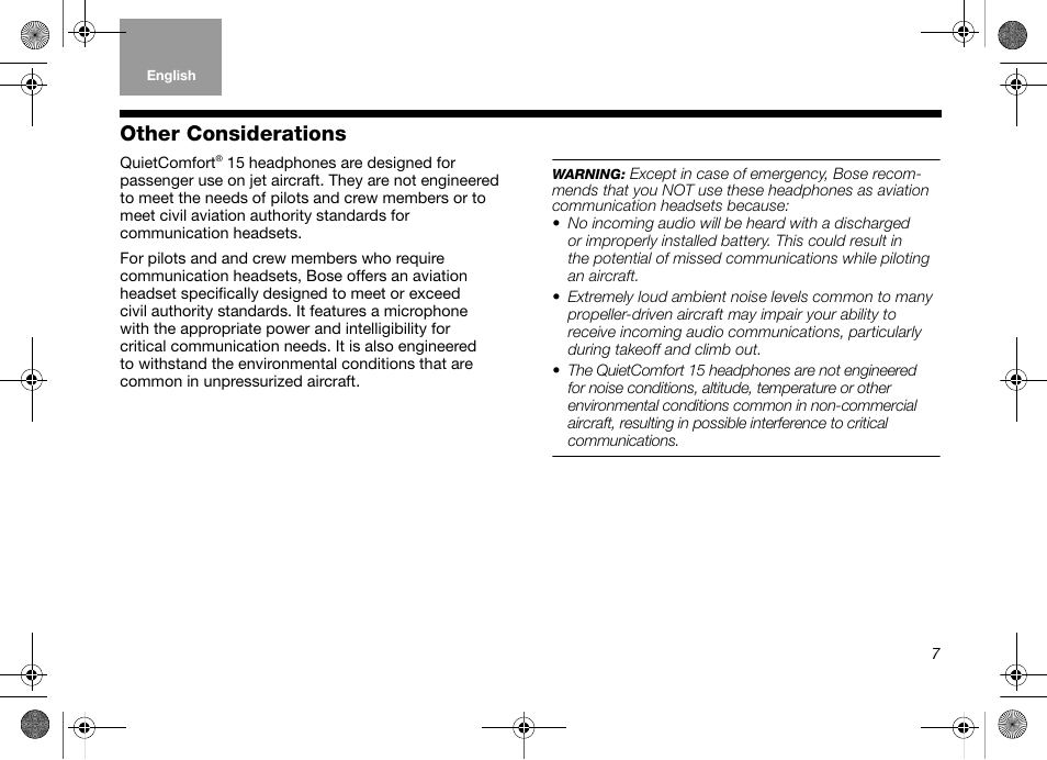 Other considerations | Bose Acoustimass 15 User Manual | Page 9 / 10