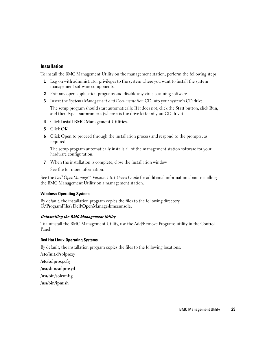 Installation | Dell PowerEdge 7250 User Manual | Page 31 / 102
