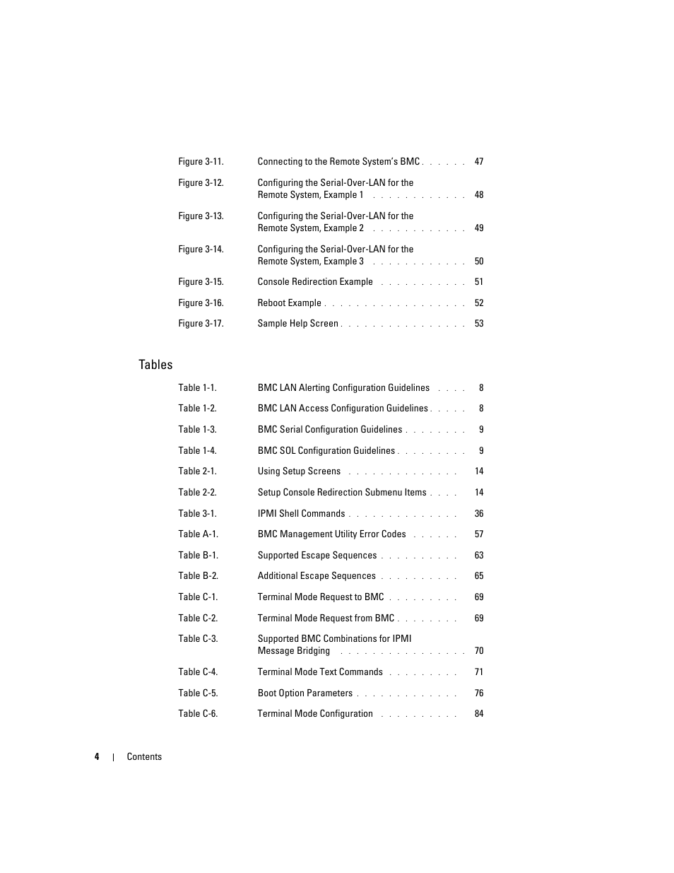 Tables | Dell PowerEdge 7250 User Manual | Page 6 / 102