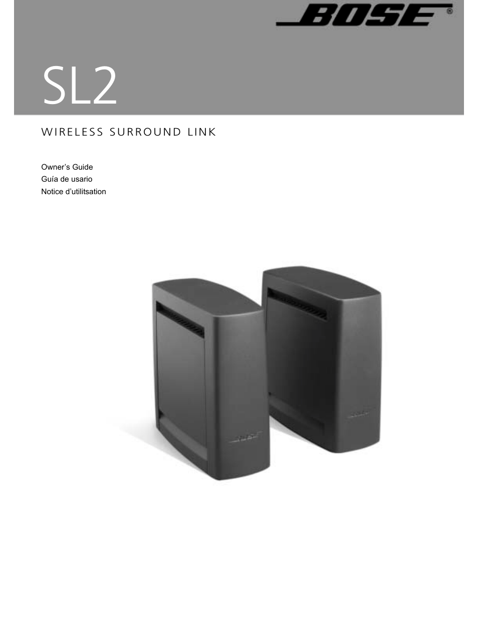 Bose SL2 User Manual | 12 pages
