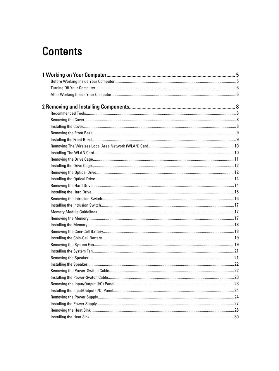 Dell OptiPlex 9010 (Mid 2012) User Manual | Page 3 / 60