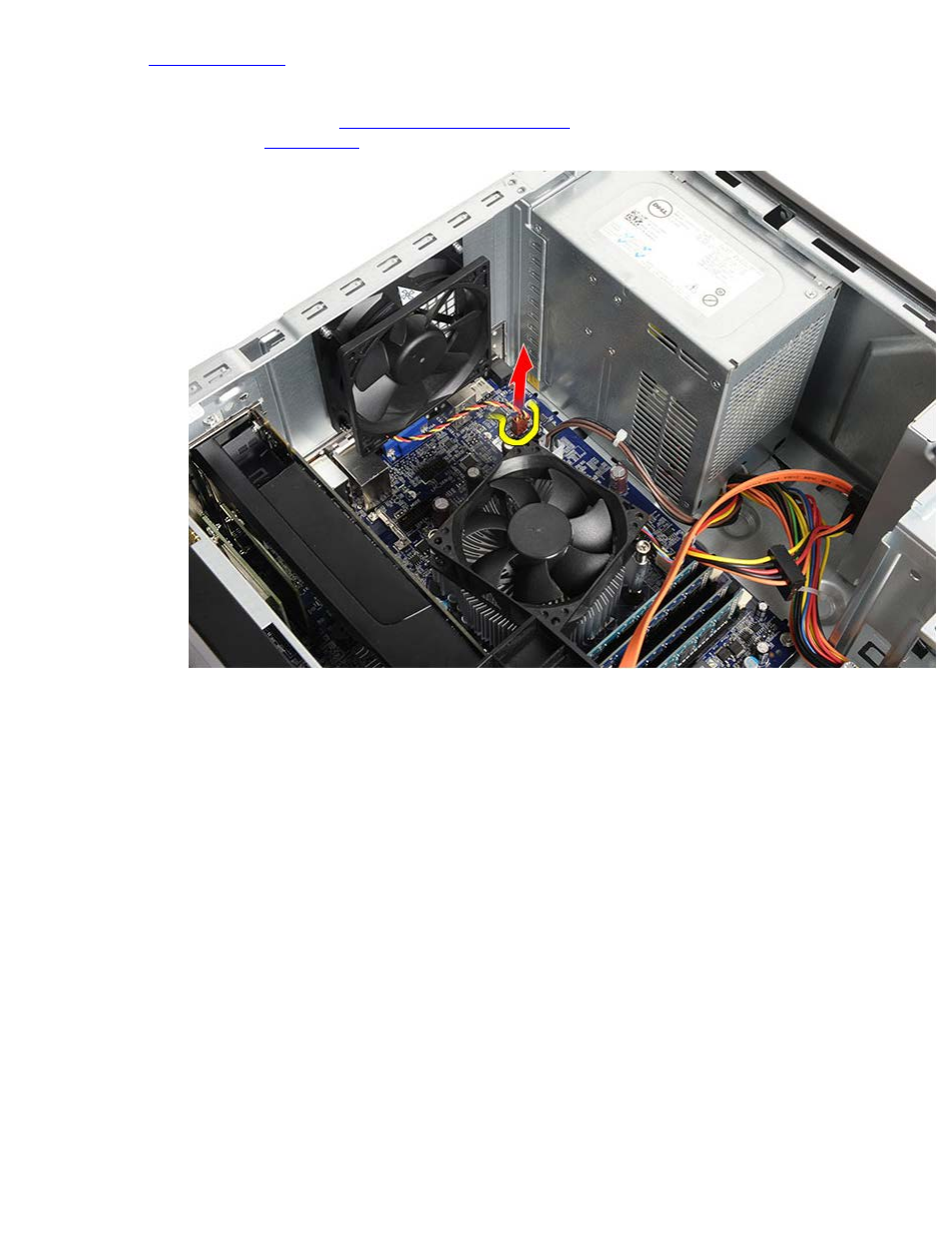 Removing the chassis fan | Dell Vostro 460 (Late 2010) User Manual | Page 33 / 103