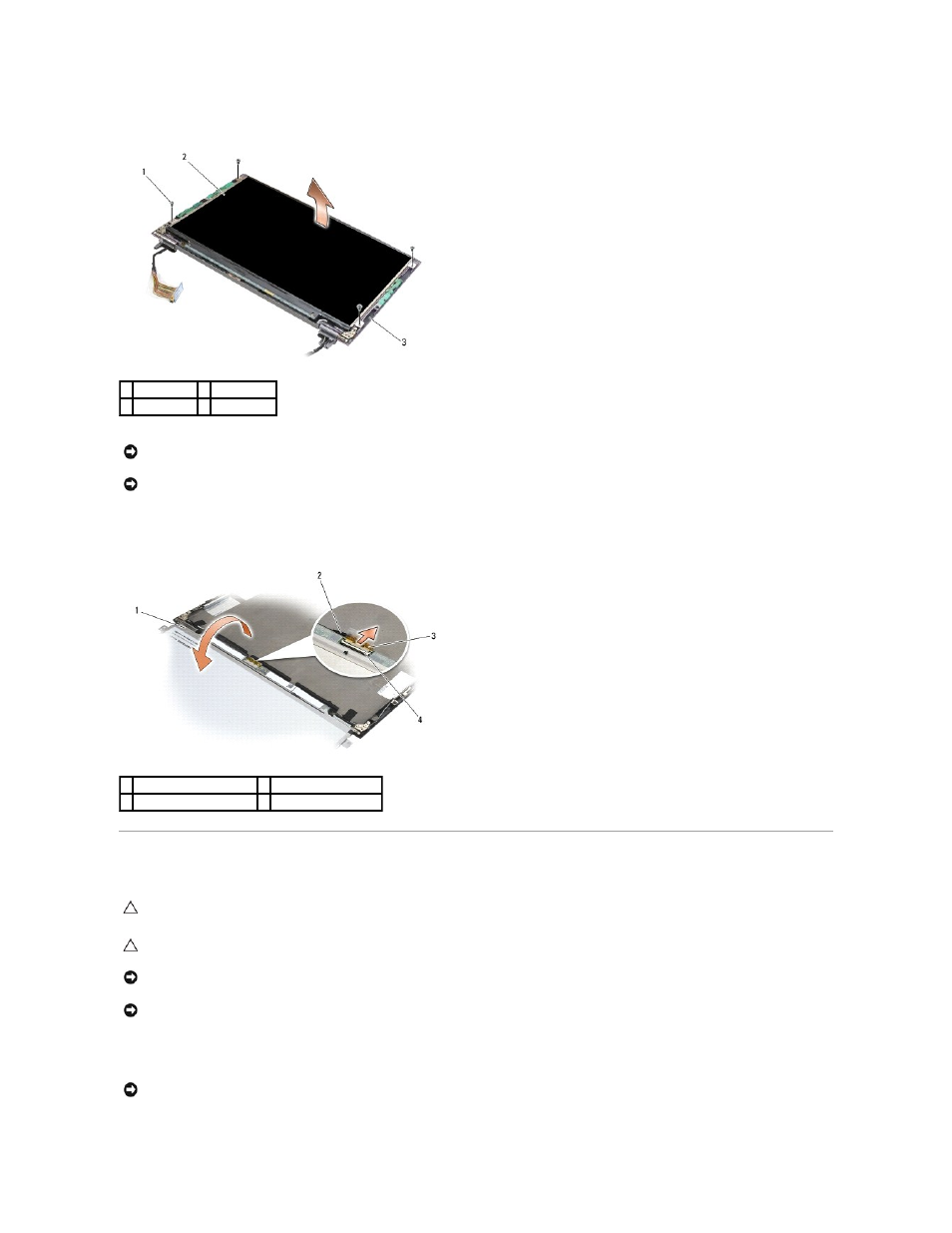 Replacing the display panel | Dell Latitude E4200 (Late 2008) User Manual | Page 20 / 73