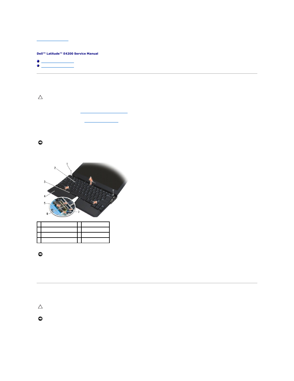 Keyboard, Removing the keyboard, Replacing the keyboard | Dell Latitude E4200 (Late 2008) User Manual | Page 28 / 73