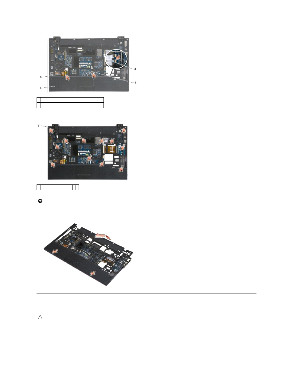 Replacing the palm rest assembly | Dell Latitude E4200 (Late 2008) User Manual | Page 39 / 73