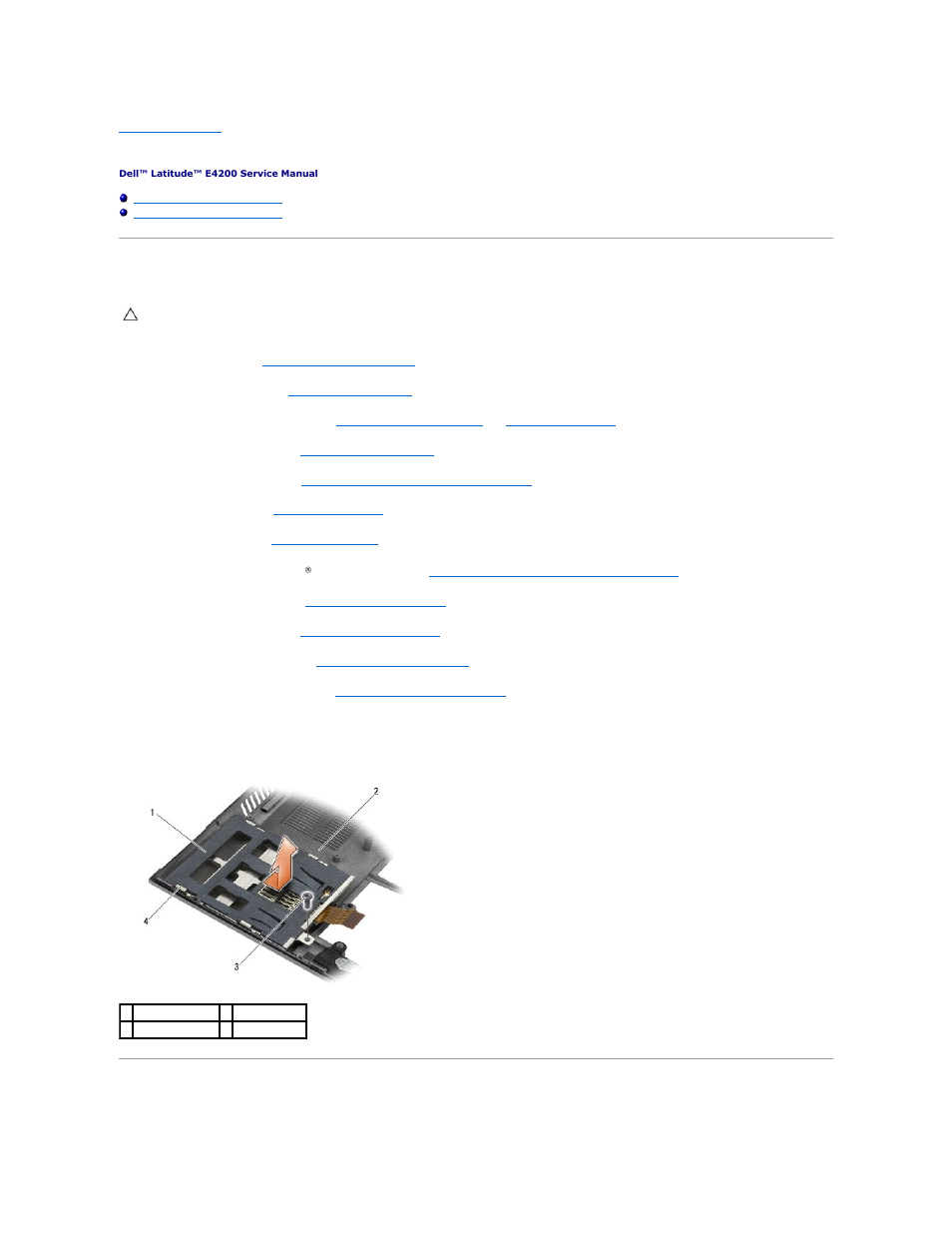 Smart card reader, Removing the smart card reader, Replacing the smart card reader | Dell Latitude E4200 (Late 2008) User Manual | Page 45 / 73
