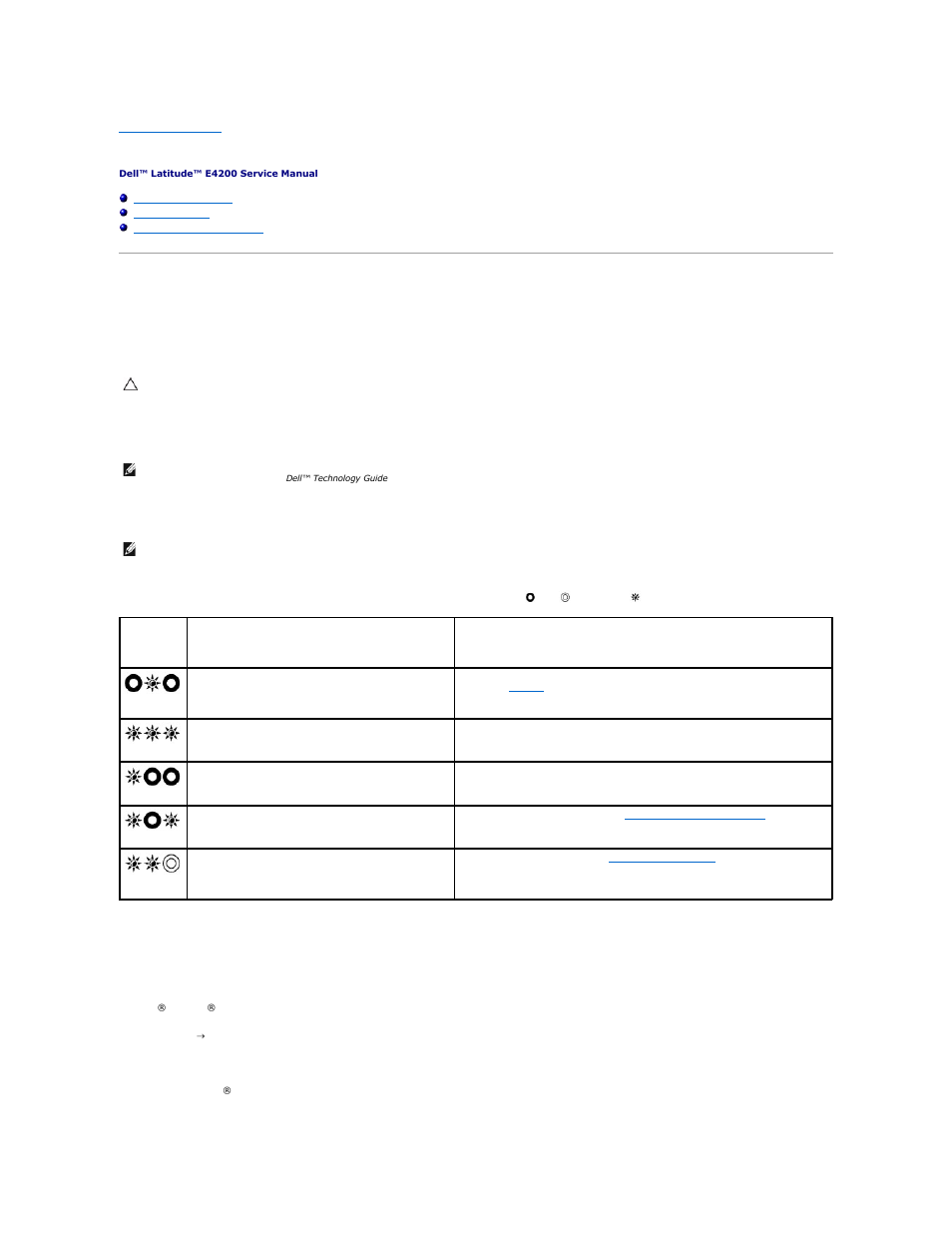 Troubleshooting, Troubleshooting tools, Diagnostic lights | Hardware troubleshooter | Dell Latitude E4200 (Late 2008) User Manual | Page 58 / 73