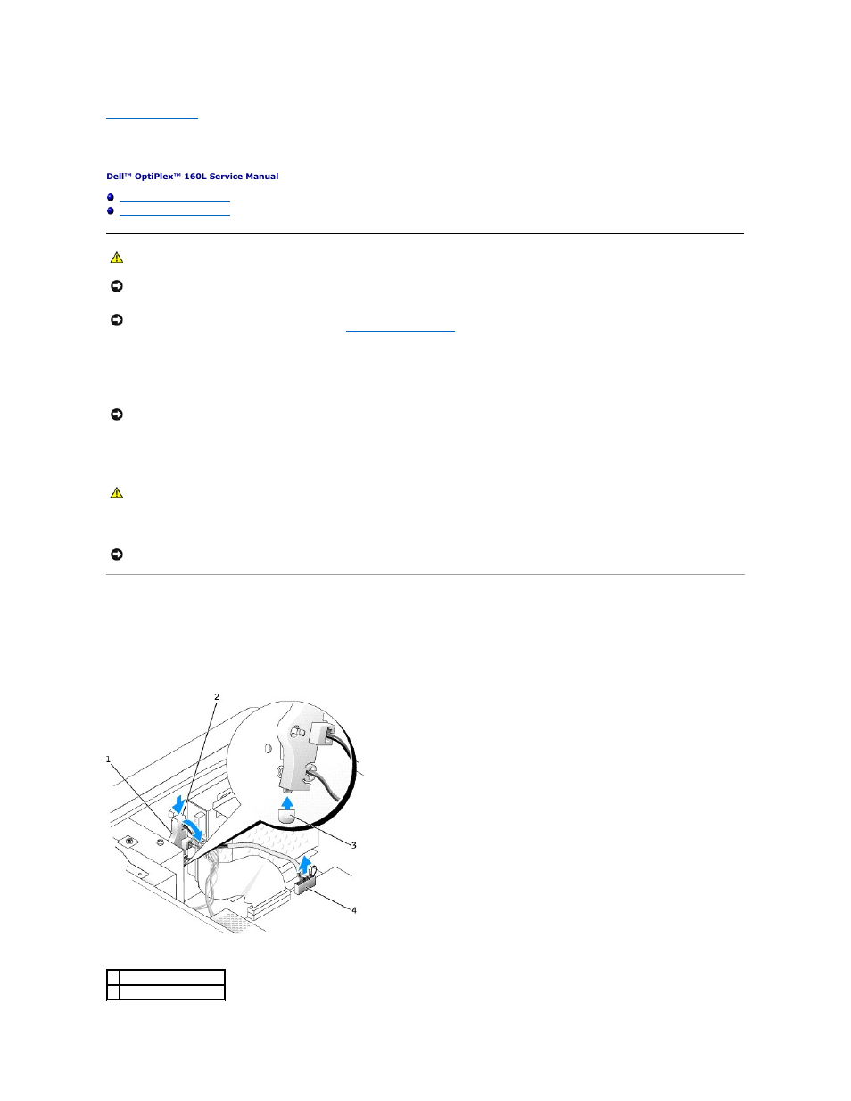 Control panel, Removing the control panel | Dell OptiPlex 160L User Manual | Page 2 / 16