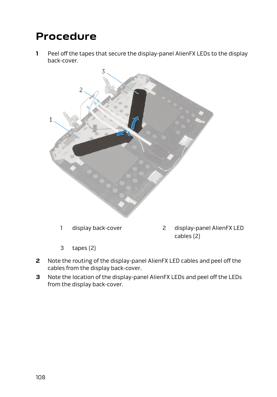 Procedure | Dell Alienware 15 (Early 2015) User Manual | Page 108 / 149