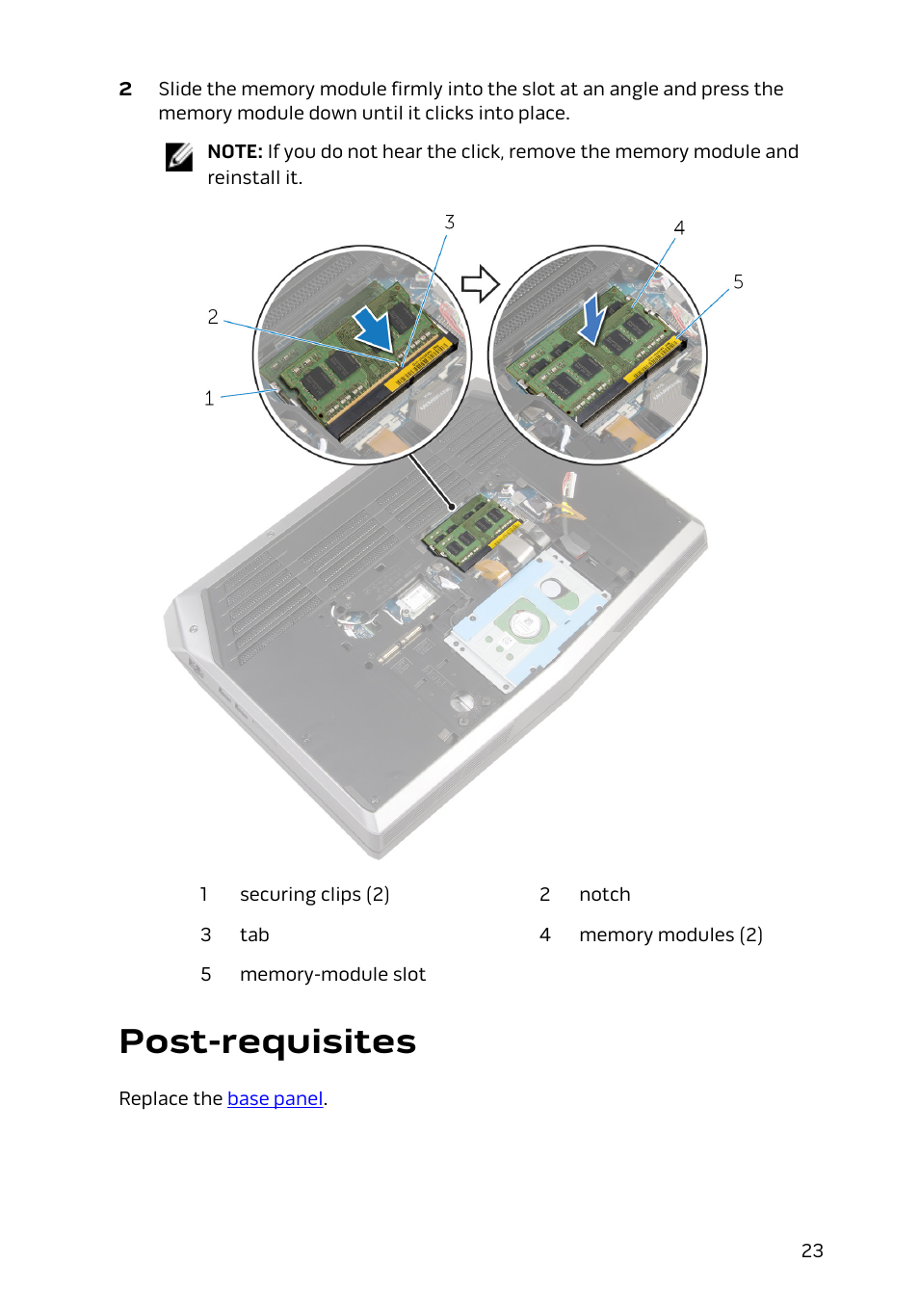 Post-requisites | Dell Alienware 15 (Early 2015) User Manual | Page 23 / 149