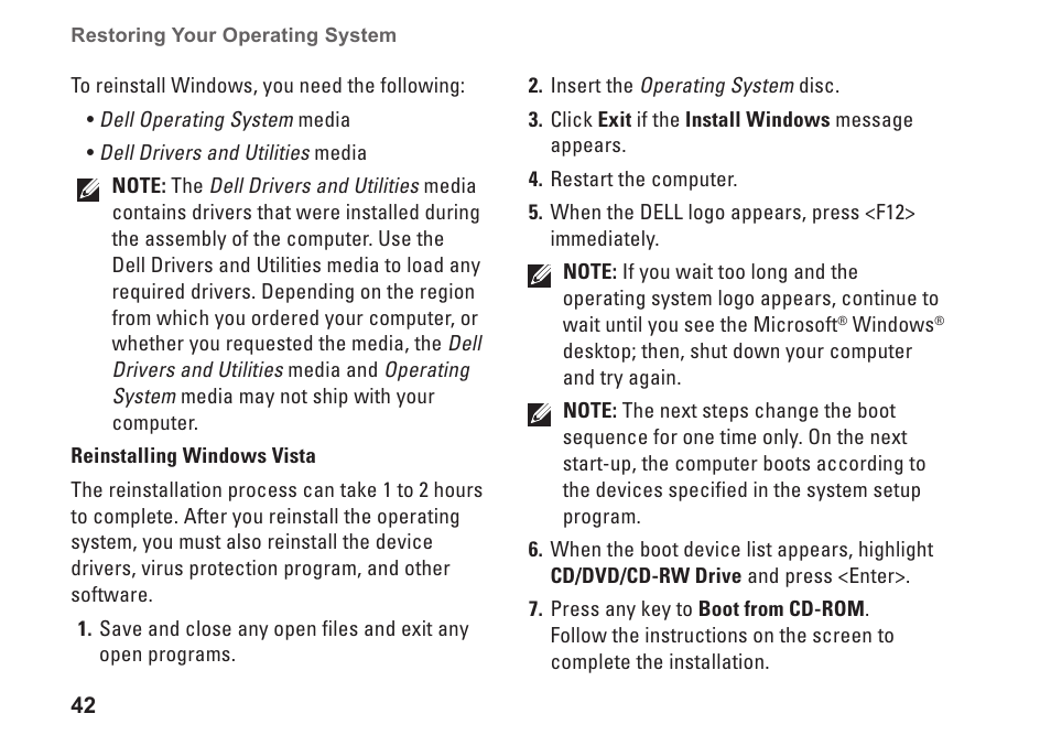 Dell Studio 1555 (Early 2009) User Manual | Page 44 / 70