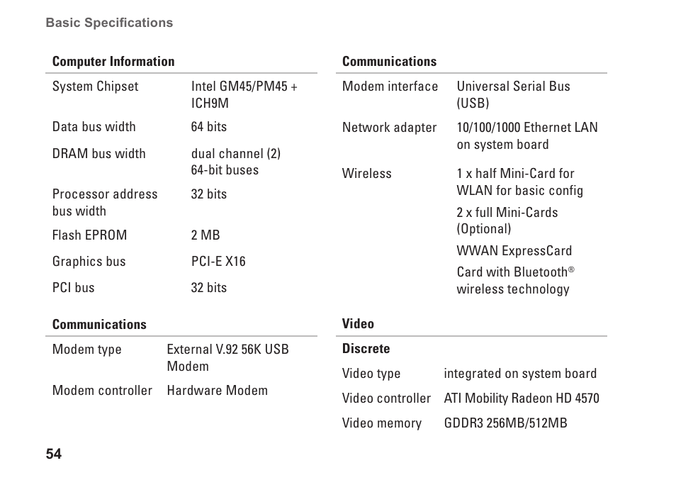 Dell Studio 1555 (Early 2009) User Manual | Page 56 / 70