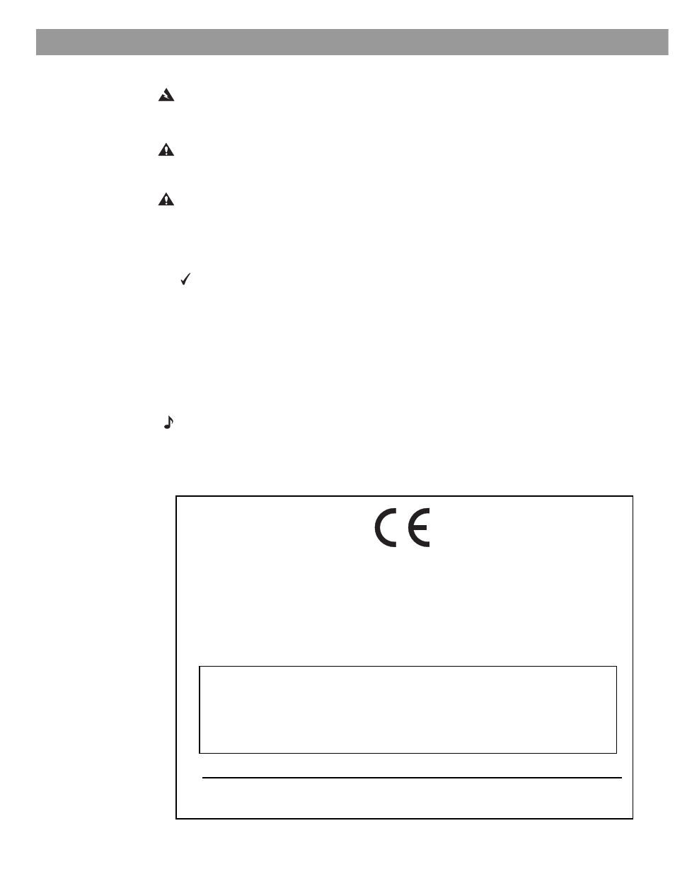 Safety information important words of caution, Declaration of conformity | Bose AM267565 User Manual | Page 2 / 34