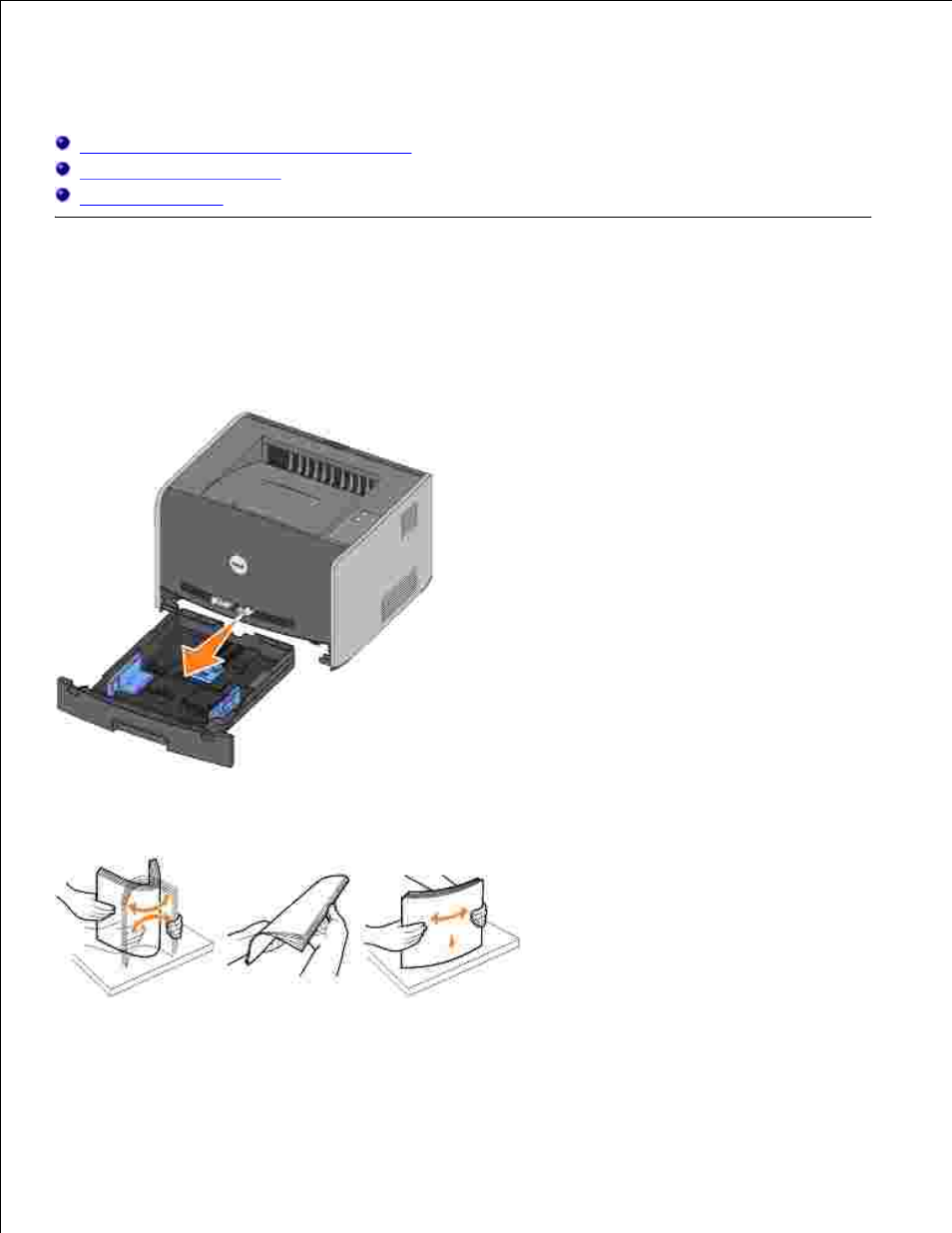 Loading paper | Dell 1710/n Mono Laser Printer User Manual | Page 13 / 116