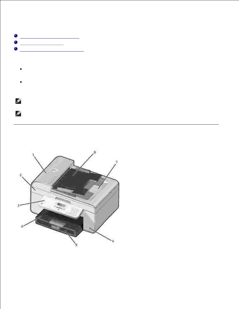 About your printer, Understanding the printer parts | Dell 946 All In One Printer User Manual | Page 4 / 101