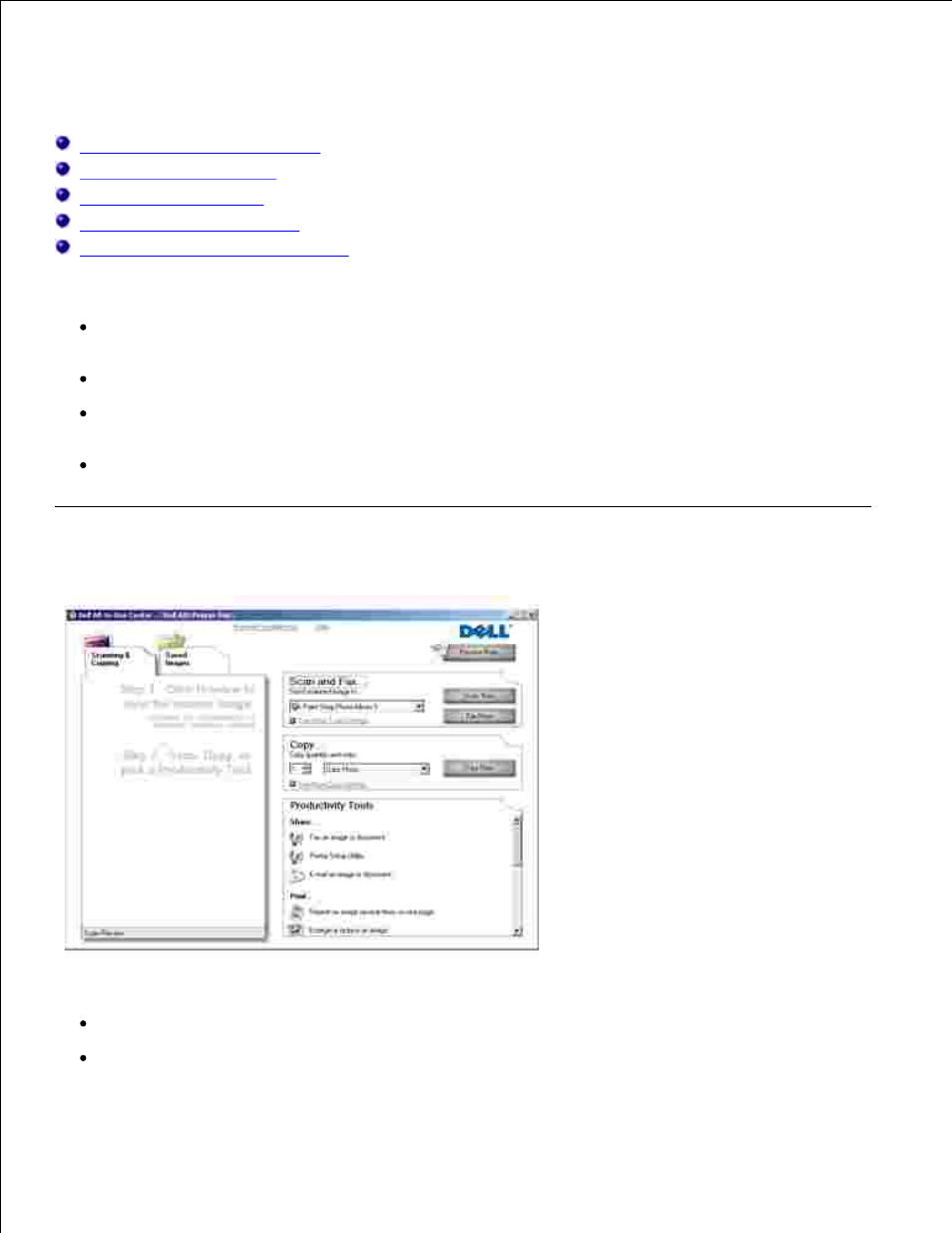 Understanding the software, Using the dell all-in-one center | Dell 946 All In One Printer User Manual | Page 75 / 101