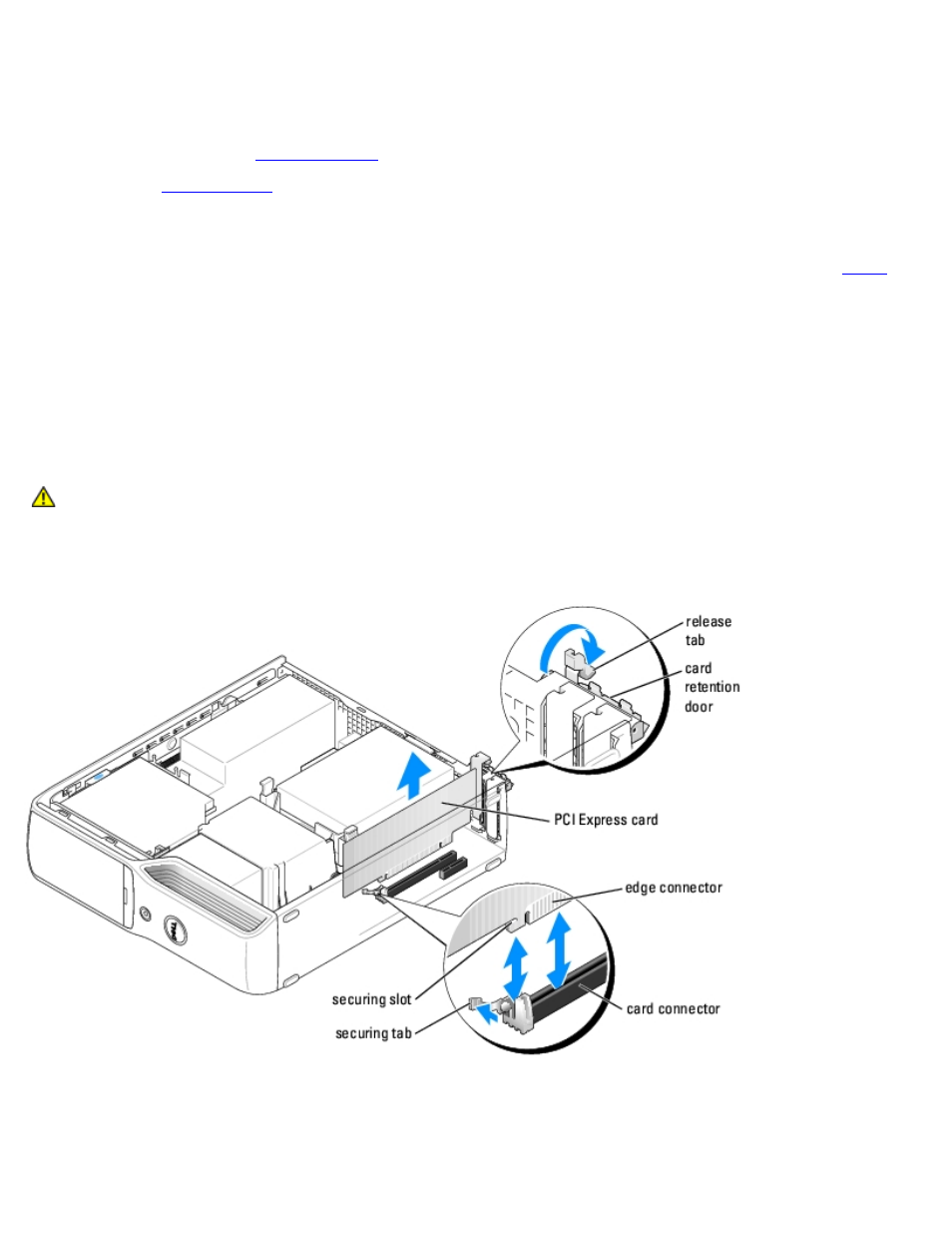 Installing a pci express card | Dell Dimension 5150C User Manual | Page 13 / 65