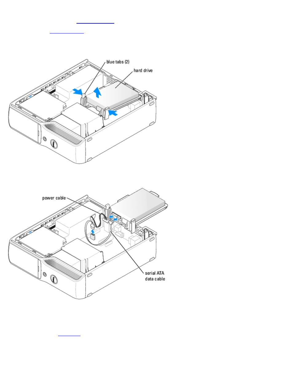 Installing a hard drive | Dell Dimension 5150C User Manual | Page 16 / 65