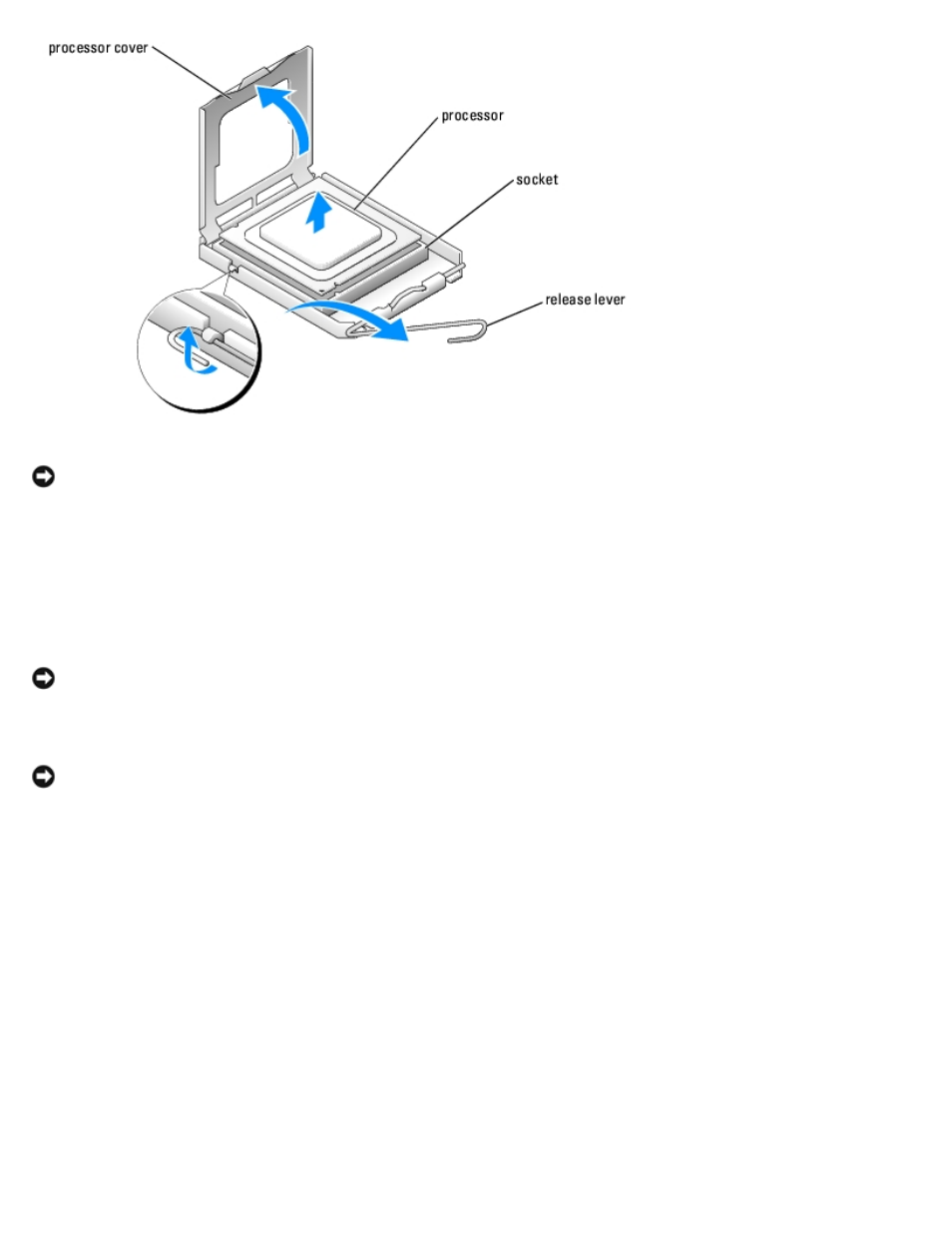 Installing the processor | Dell Dimension 5150C User Manual | Page 29 / 65