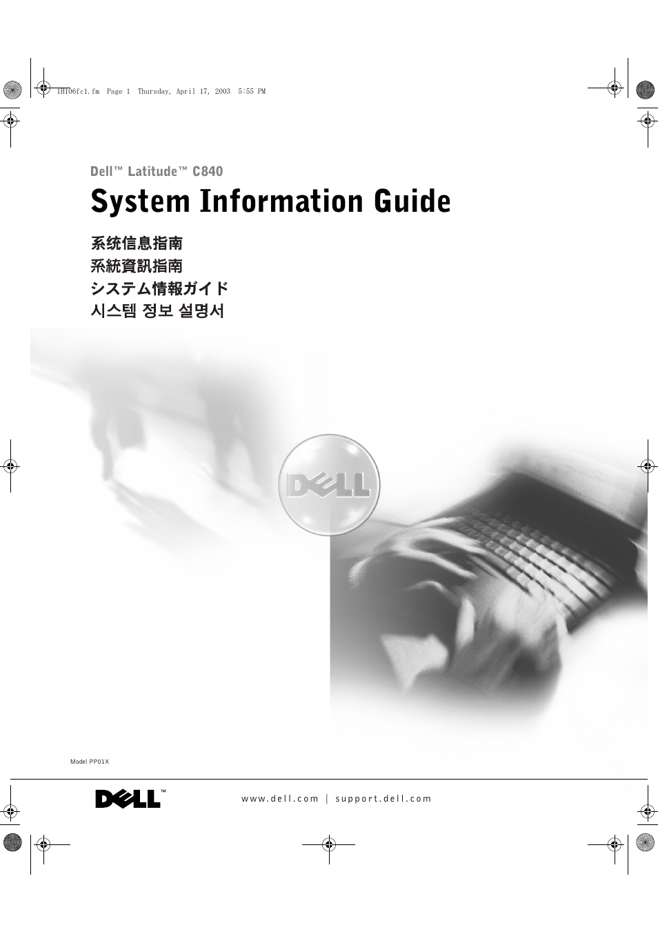 Dell Latitude C840 User Manual | 122 pages