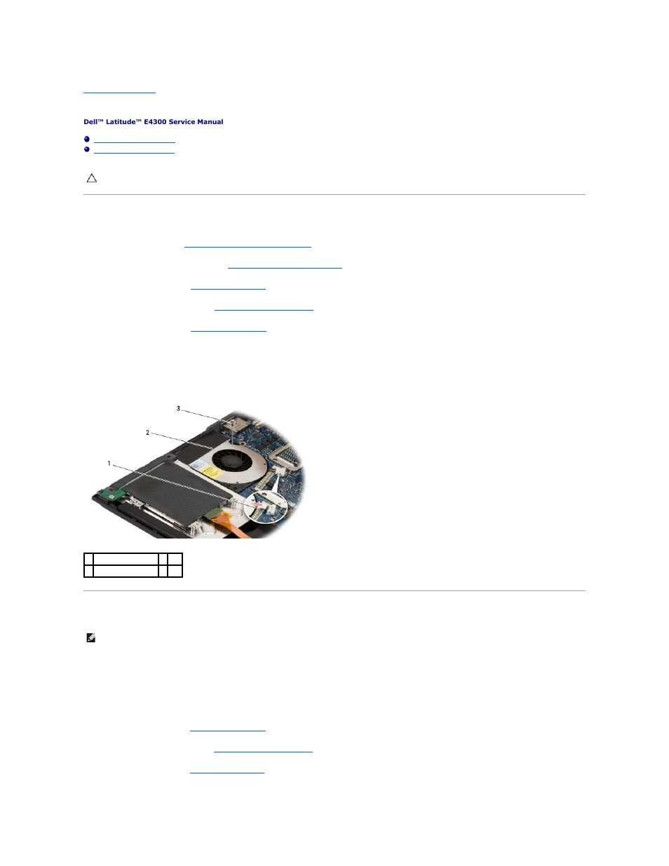 System fan, Removing the system fan, Replacing the system fan | Dell Latitude E4300 (Late 2008) User Manual | Page 25 / 80