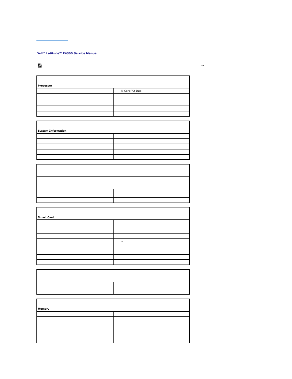 Specifications | Dell Latitude E4300 (Late 2008) User Manual | Page 50 / 80