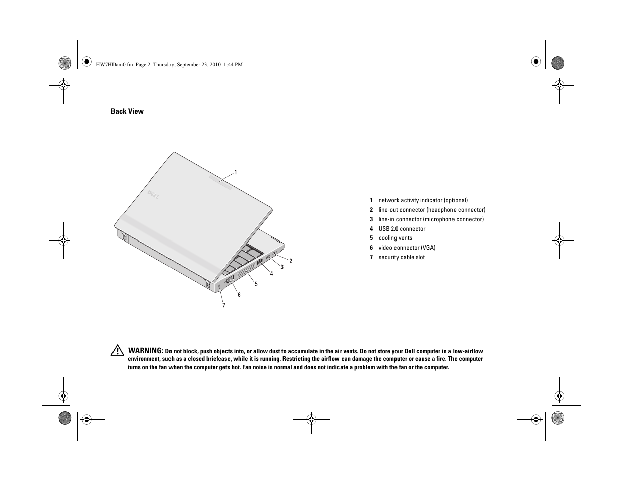 Dell Latitude 2120 (Late 2010) User Manual | Page 2 / 6