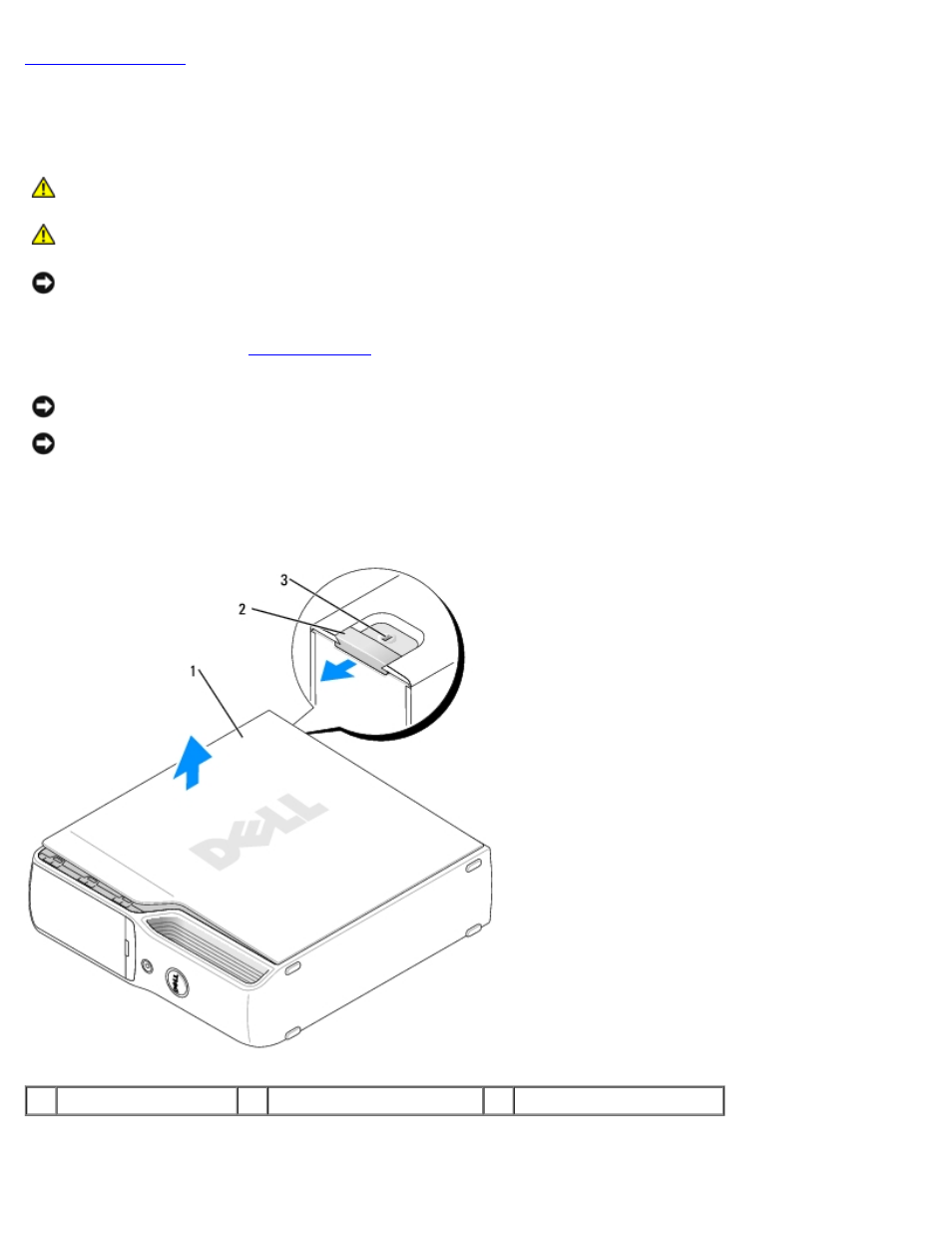 Removing the computer cover | Dell Dimension 9200c User Manual | Page 33 / 67