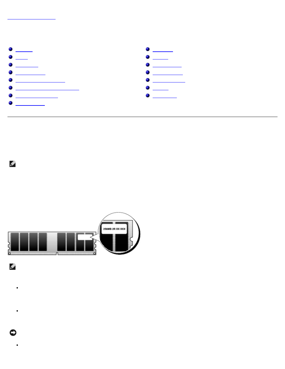 Removing and installing parts, Memory | Dell Dimension 9200c User Manual | Page 35 / 67