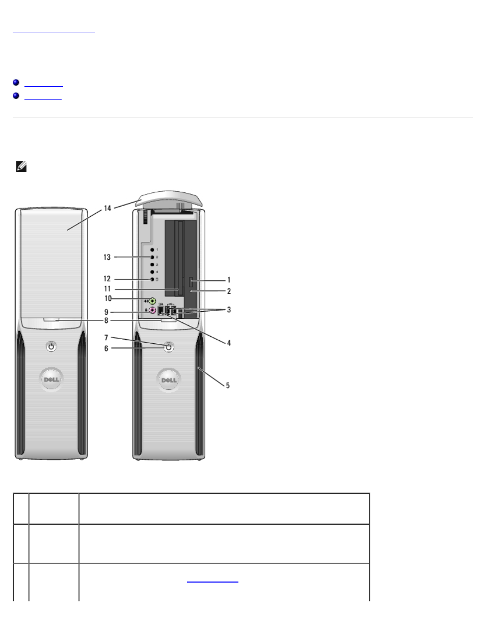 About your computer, Front view | Dell Dimension 9200c User Manual | Page 4 / 67