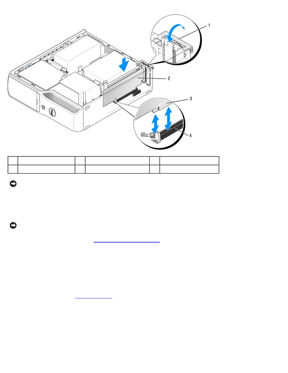 Removing a pci express card | Dell Dimension 9200c User Manual | Page 41 / 67